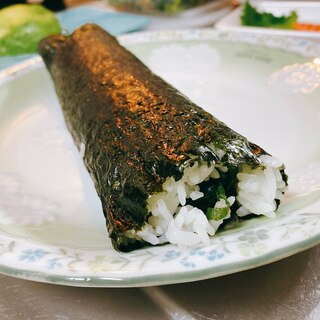 野沢菜としらすの恵方巻き⭐️